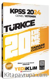 2024 KPSS Genel Yetenek Türkçe Tamamı Çözümlü 20 Deneme