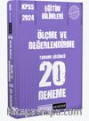 2024 KPSS Eğitim Bilimleri Ölçme ve Değerlendirme 20 Deneme