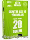 2024 KPSS Eğitim Bilimleri Öğretim İlke ve Yöntemleri 20 Deneme