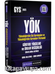 2023 YÖK Görevde Yükselme ve Ünvan Değişikliği Konu Anlatımlı Soru Bankası