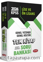 2024 KPSS Lise ve Ön Lisans Genel Yetenek - Genel Kültür Tek Kitap Soru Bankası 
