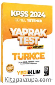 2024 KPSS Genel Yetenek Türkçe Çek Kopart Yaprak Test