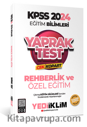 2024 KPSS Eğitim Bilimleri Rehberlik ve Özel Eğitim Çek Kopart Yaprak Test