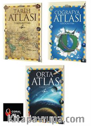 İlköğretim Atlas Seti / Coğrafya,Tarih ve Orta Atlas 3 Kitap Set