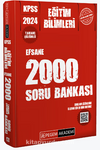 2024 KPSS Eğitim Bilimleri Çözümlü Efsane 2000 Soru Bankası