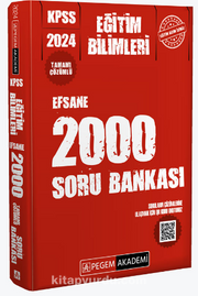 2024 KPSS Eğitim Bilimleri Çözümlü Efsane 2000 Soru Bankası