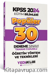 2024 KPSS Eğitim Bilimleri Öğretim Yöntem ve Teknikleri Popüler Tamamı Çözümlü 30 Deneme