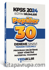 2024 KPSS Program Geliştirme Sınıf Yönetimi Materyal Tasarımı Popüler Tamamı Çözümlü 30 Deneme