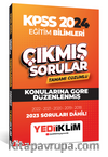 2024 KPSS Eğitim Bilimleri Konularına Göre Tamamı Çözümlü Çıkmış Sorular