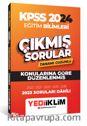 2024 KPSS Eğitim Bilimleri Konularına Göre Tamamı Çözümlü Çıkmış Sorular