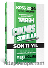 2024 KPSS Genel Kültür Lisans Tarih Konularına Göre Tamamı Çözümlü Çıkmış Sorular
