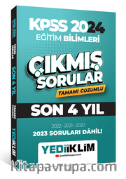 2024 KPSS Eğitim Bilimleri Son 4 Yıl Tamamı Çözümlü Çıkmış Sorular  