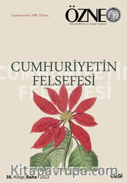 Özne 38. Kitap Cumhuriyetin Felsefesi