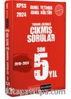2024 KPSS Genel Yetenek Genel Kültür Çıkmış Sorular Son 5 Sınav