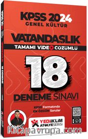 2024 KPSS Genel Kültür Vatandaşlık Tamamı Video Çözümlü 18 Deneme Sınavı