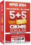 2024 KPSS Genel Yetenek Genel Kültür Ortaöğretim - Ön Lisans Fasikül Fasikül Son 10 Sınav Çıkmış Sorular Tamamı Çözümlü