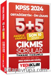 2024 KPSS Genel Yetenek Genel Kültür Ortaöğretim - Ön Lisans Fasikül Fasikül Son 10 Sınav Çıkmış Sorular Tamamı Çözümlü