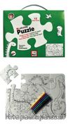 Funny Mat Washable Puzzle - Dinozor Çağı