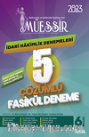 Müessir İdari Hakimlik Denemeleri- 2023 Çözümlü 5 Deneme