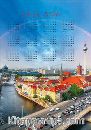 2024 Takvimli Poster - Şehirler - Berlin