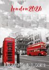 2024 Takvimli Poster - Şehirler - London