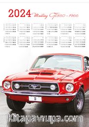 2024 Takvimli Poster - Arabalar - Mustang