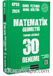 2024 KPSS Genel Yetenek Genel Kültür Matematik-Geometri 30 Deneme