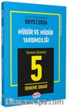 2024 MEB EKYS Müdür ve Müdür Yardımcılığı Tamamı Çözümlü 5 Deneme Sınavı 