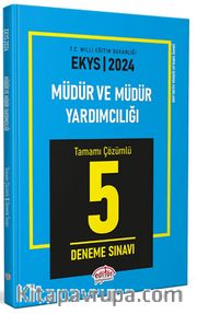 2024 MEB EKYS Müdür ve Müdür Yardımcılığı Tamamı Çözümlü 5 Deneme Sınavı 
