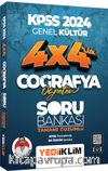 2024 KPSS Coğrafya Öğreten 4x4 Tamamı Çözümlü Soru Bankası