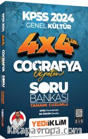 2024 KPSS Coğrafya Öğreten 4x4 Tamamı Çözümlü Soru Bankası