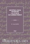Mefatîhu’l-Ğayb Tefsiri’nin 7, 8, 21 ve 22. Ciltlerinin Fihristi