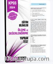 2024 KPSS Eğitim Bilimleri Ölçme ve Değerlendirme Yaprak Test