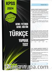 2024 KPSS Genel Yetenek Genel Kültür Türkçe Yaprak Test