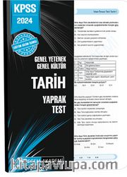2024 KPSS Genel Yetenek Genel Kültür Tarih Yaprak Test