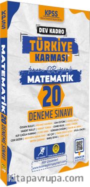 2024 KPSS Dev Kadro Türkiye Karması Matematik 20 Deneme