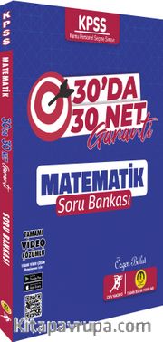 2024 KPSS Matematik  30'da 30  Net Soru Bankası