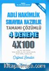 Adli Hakimlik Sınavına Hazırlık  Tamamı Çözümlü 4 Deneme