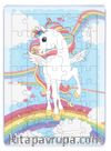 Unicorn ve Gökkuşağı Ahşap Puzzle 35 Parça (XXXV-49)