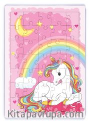 Unicorn Pembe Düşler Ahşap Puzzle 35 Parça (XXXV-47)