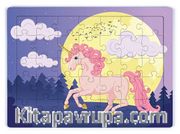Unicorn Ay Işığı Ahşap Puzzle 35 Parça (XXXV-46)