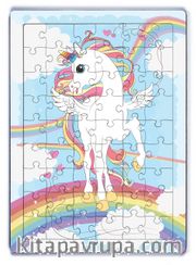 Unicorn ve Gökkuşağı Ahşap Puzzle 54 Parça (LIV-49) 