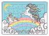 Unicorn Renkli Yeleler Ahşap Puzzle 54 Parça (LIV-48) 