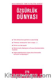 Özgürlük Dünyası / Aylık Sosyalist Teori ve Politika Dergisi / Mayıs 2016 Sayı:276