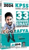 2024  KPSS Coğrafya Tamamı Çözümlü 33 Deneme Sınavı