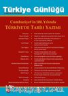 Türkiye Günlüğü Üç Aylık Fikir ve Kültür Dergisi Sayı:156 Güz 2023