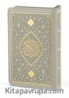 Kur’an-ı Kerim Hamid Aytaç Hatlı Büyük Cep Boy Fermuarlı Kılıf Termo Cilt (Beyaz R.1653)