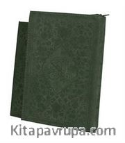 Kur’an-ı Kerim Hamid Aytaç Hatlı Çanta Boy Fermuarlı Flok Kılıflı (Yeşil R.1533)
