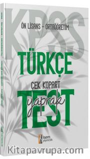 2024  KPSS Ortaöğretim Önlisans Türkçe Çek-Kopart Yaprak Test