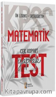 2024 KPSS Ortaöğretim Önlisans Matematik Çek Kopart Yaprak Test